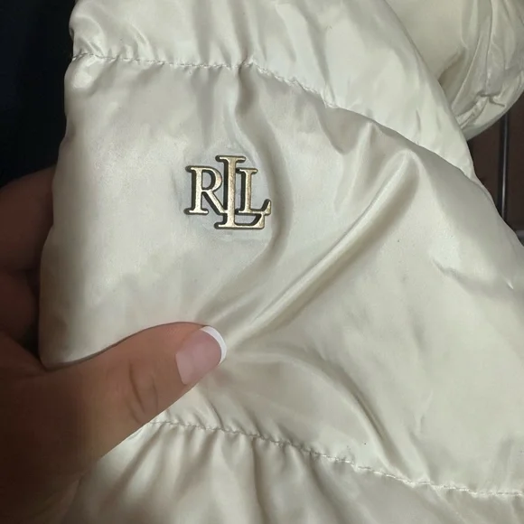 Ralph Lauren off white long puffer coat - Picture 3 of 7